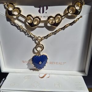 Gold and Blue Heart Pendant LUXE LAYERS 2026